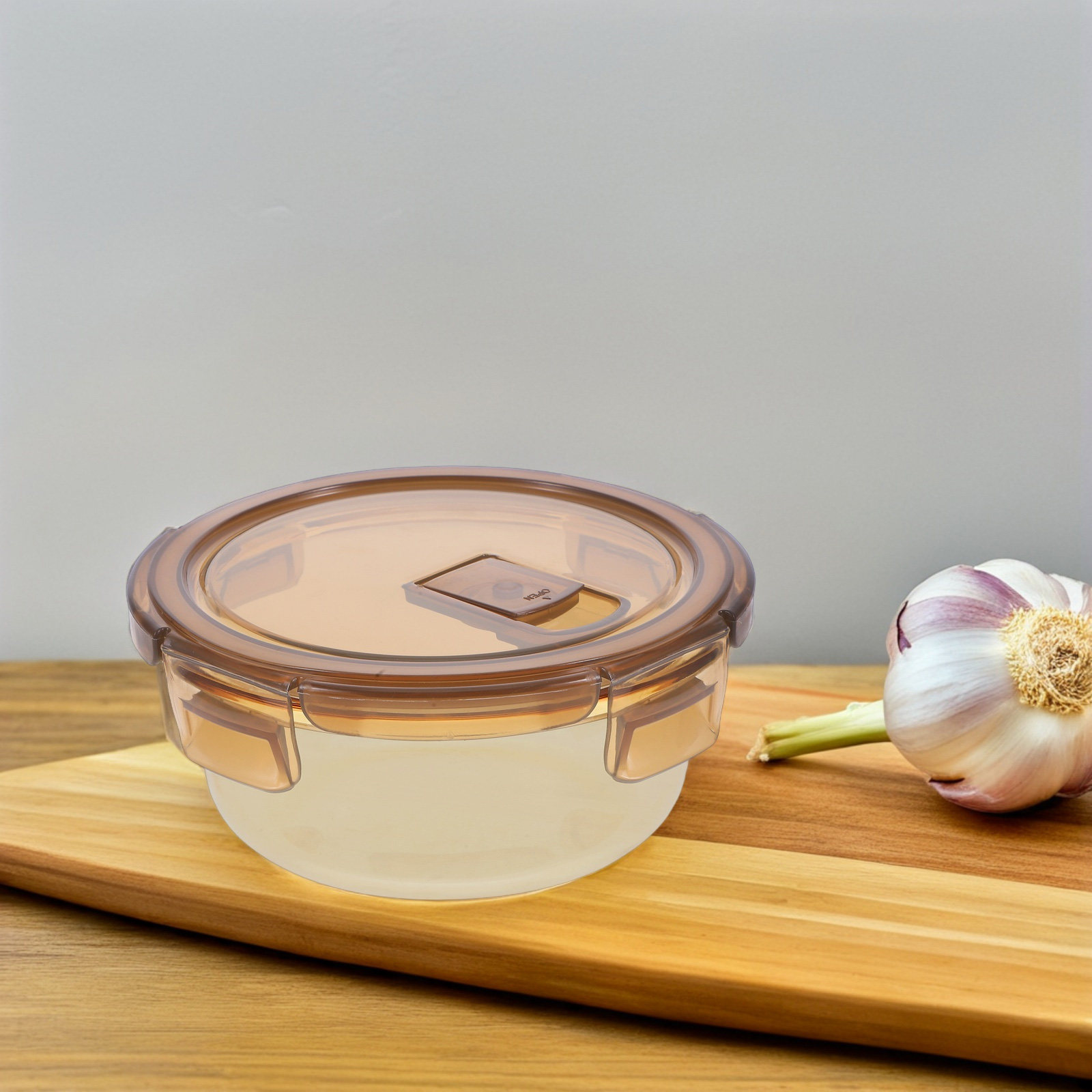 Meal Prep Noodles - Mangkuk Kaca Transparan dengan Tutup 420Ml