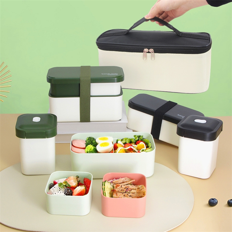 Meal Prep Japanese Food - Kotak Makan Siang Kompartemen Ganda Wadah