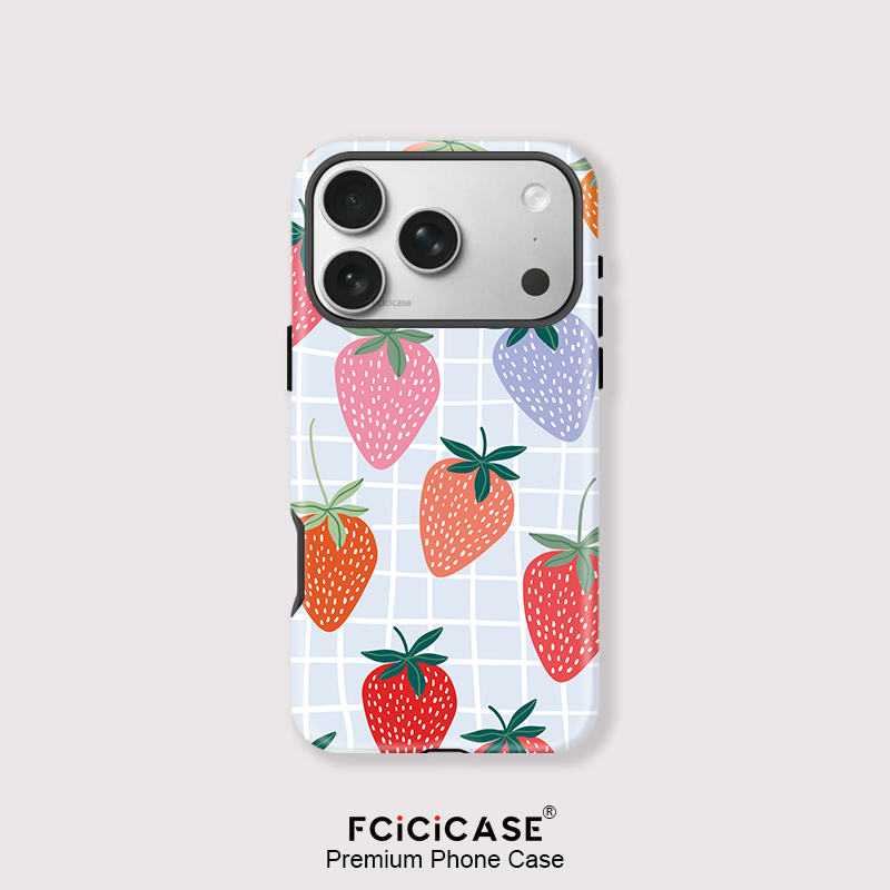 Strawberry Huller - Casing Ponsel Akrilik Matte Mewah Fcicicase