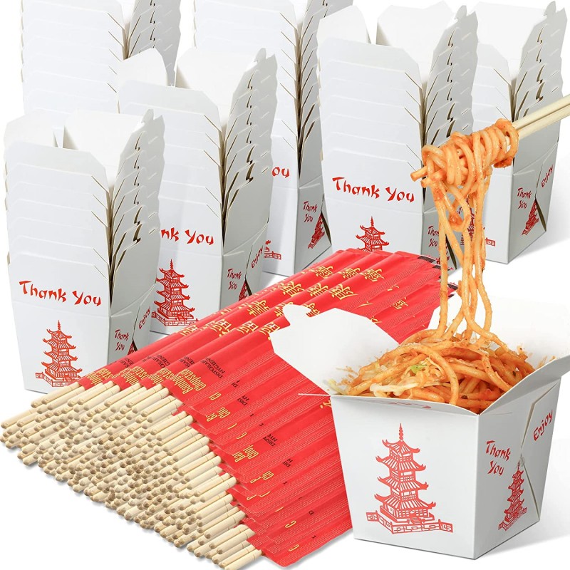 Meal Prep Noodles - Pagoda Cina Bawa Pulang Wadah Makanan