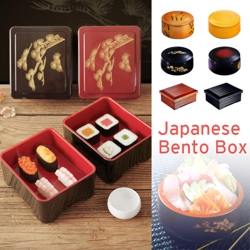 Kotak Bento gaya Jepang kotak  - Meal Prep Japanese Food ulasan dan harga