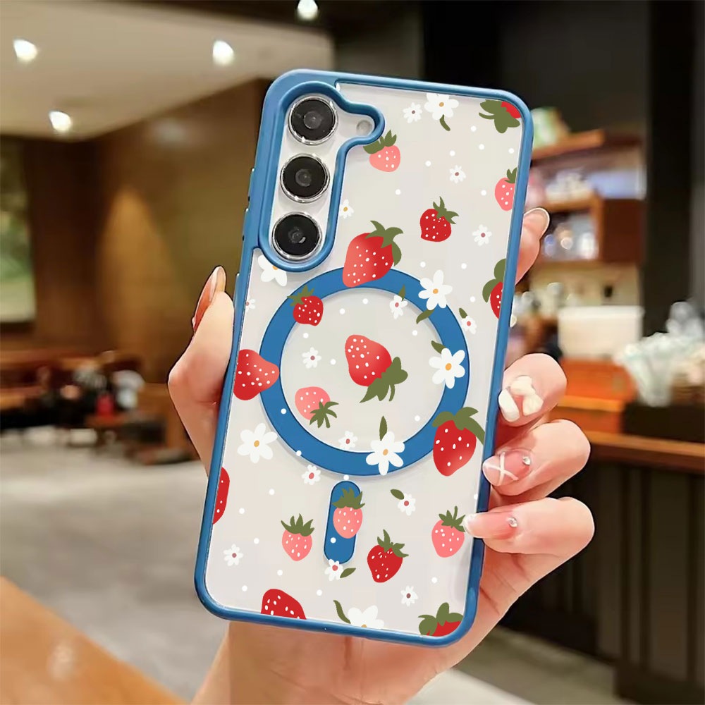 Casing Ponsel Magnetik Motif S - Strawberry Huller ulasan dan harga
