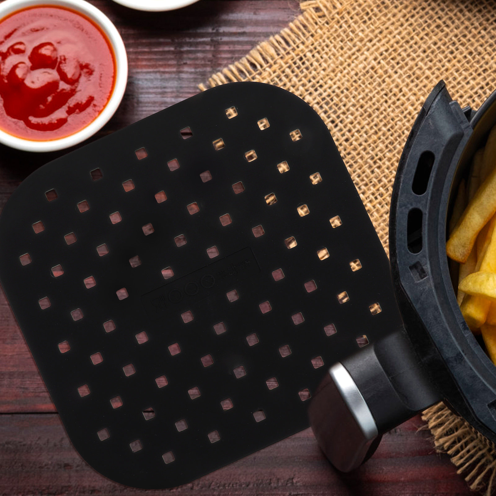 2Pcs Alas Silikon untuk Air Fr - Food Prep Mat ulasan dan harga