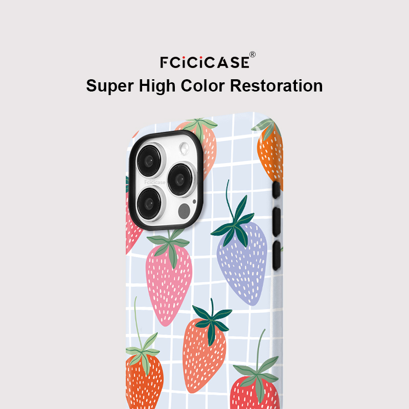 Casing Ponsel Akrilik Matte Me - Strawberry Huller ulasan dan harga