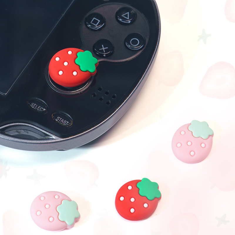 4 Buah Penutup Joystick Tutup  - Strawberry Huller ulasan dan harga