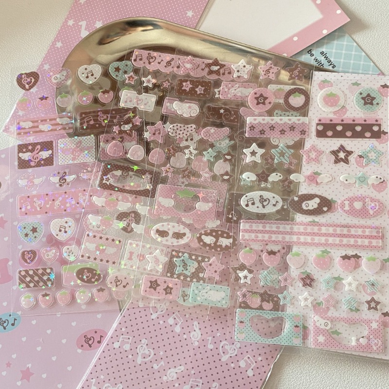 Stiker Scrapbooking Film Glitt - Strawberry Huller ulasan dan harga