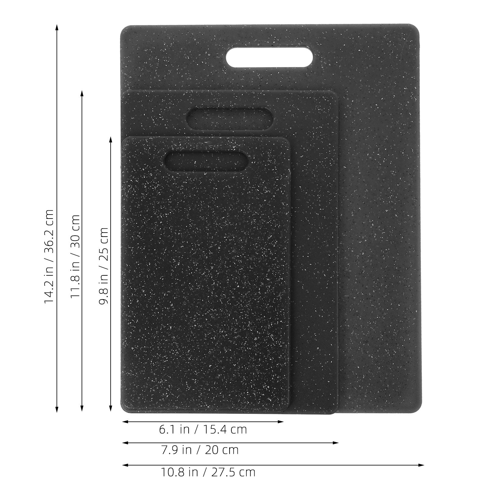 3Pcs Set Papan Pemotong Plasti - Food Prep Mat ulasan dan harga