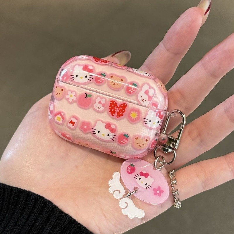 Casing Headset Hello Kitty Aks - Strawberry Huller ulasan dan harga