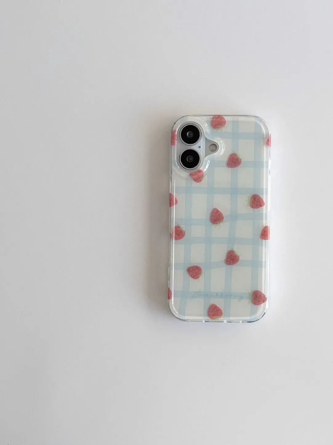 Casing HP Mewah Motif Kotak Bi - Strawberry Huller ulasan dan harga